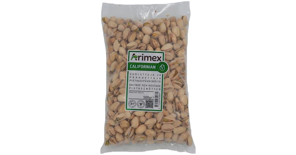 Arimex Suolattuja ja paahdettuja pistaasipähkinöitä 500g | S-kaupat ruoan  verkkokauppa