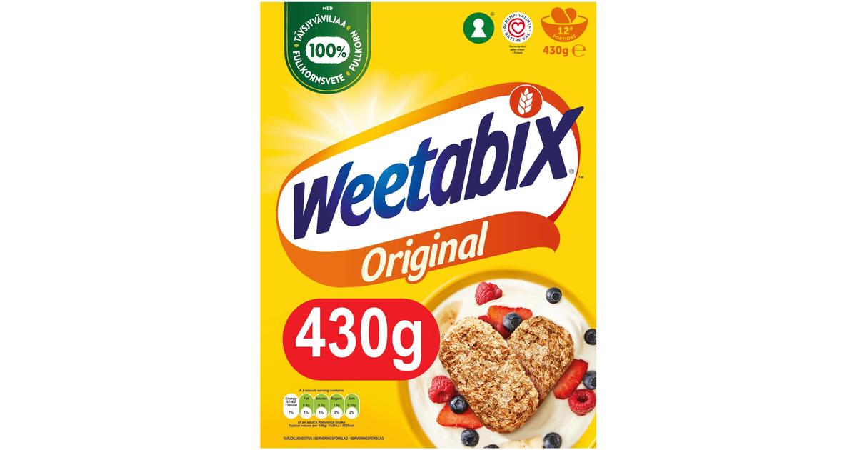 Weetabix 430 g täysjyvä vehnämuroke | S-kaupat ruoan verkkokauppa