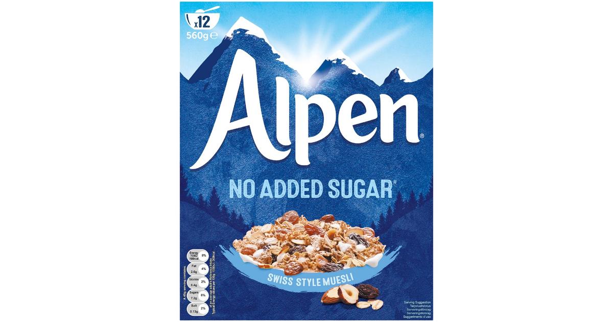 Alpen 560g makeuttamaton mysli | S-kaupat ruoan verkkokauppa