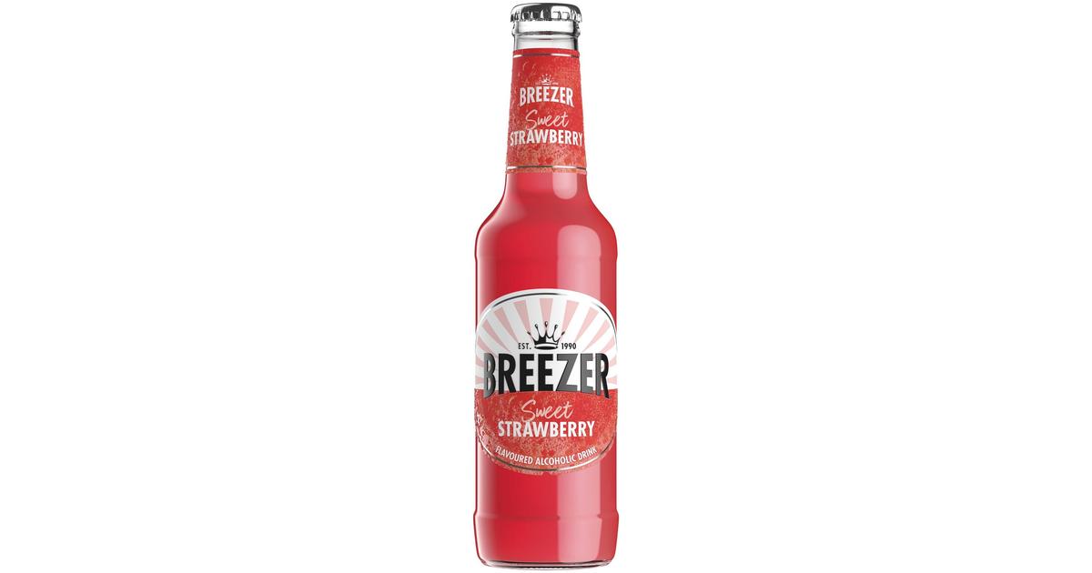 Breezer Strawberry 27,5 cl lasiplo 4 % FAB | S-kaupat ruoan verkkokauppa