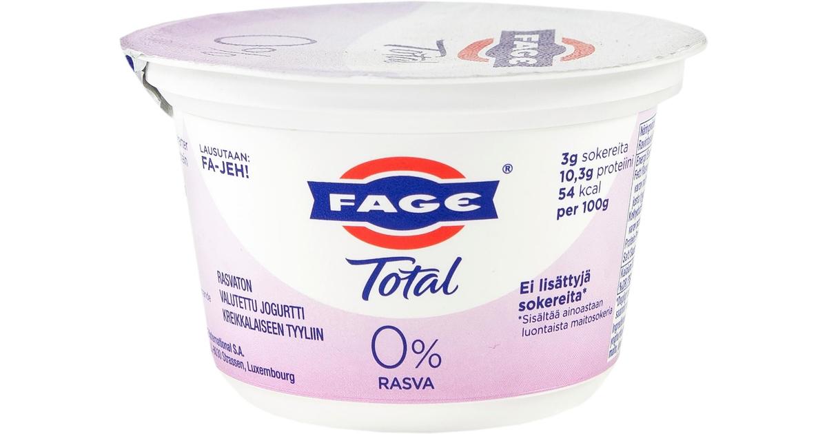 Fage Total 170g rasvaton kreikkalainen jogurtti maustamaton | S-kaupat  ruoan verkkokauppa