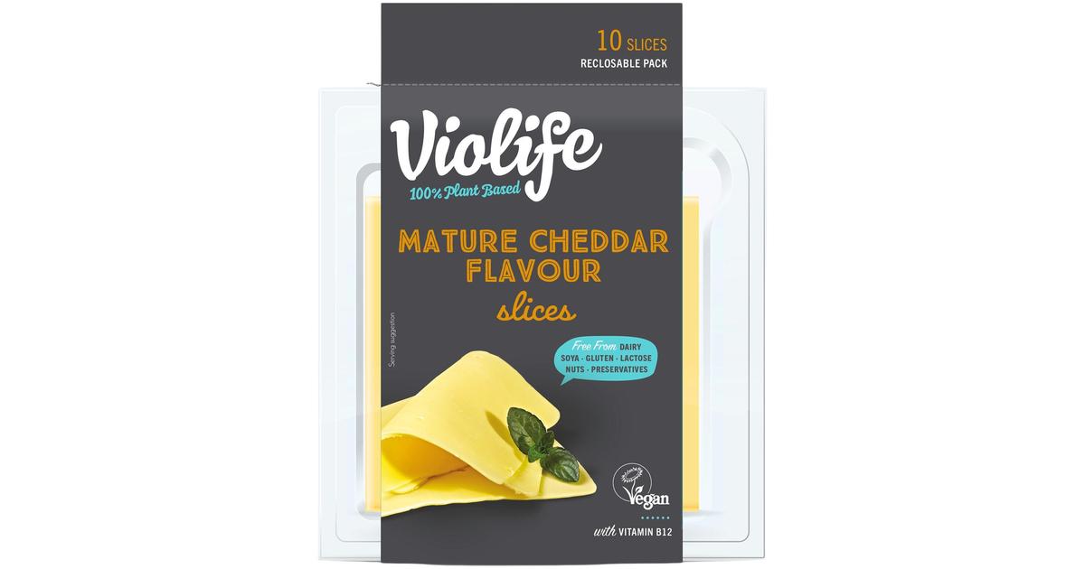 Violife 100% Vegan Mature Cheddar Flavour Slices 200g | S-kaupat ruoan  verkkokauppa