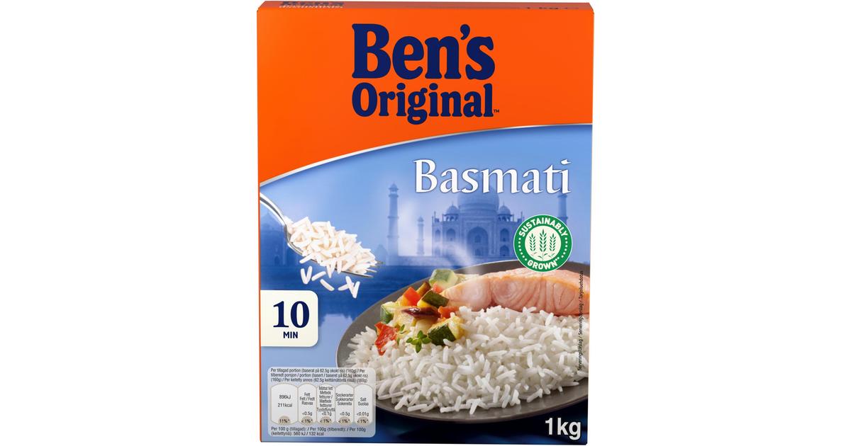 Ben's Original Basmatiriisi 1kg | S-kaupat ruoan verkkokauppa
