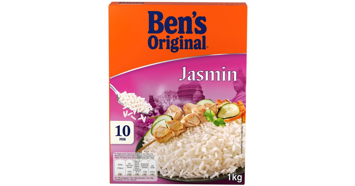 Ben's Original Jasmiiniriisi 1kg | S-kaupat ruoan verkkokauppa
