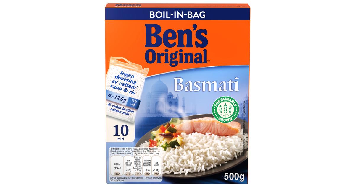 Uncle Ben's Basmatiriisi keitinpusseissa 4x125g | S-kaupat ruoan  verkkokauppa