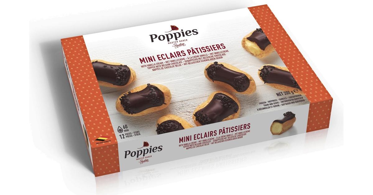 Poppies 200g Mini Eclair-leivokset | S-kaupat ruoan verkkokauppa