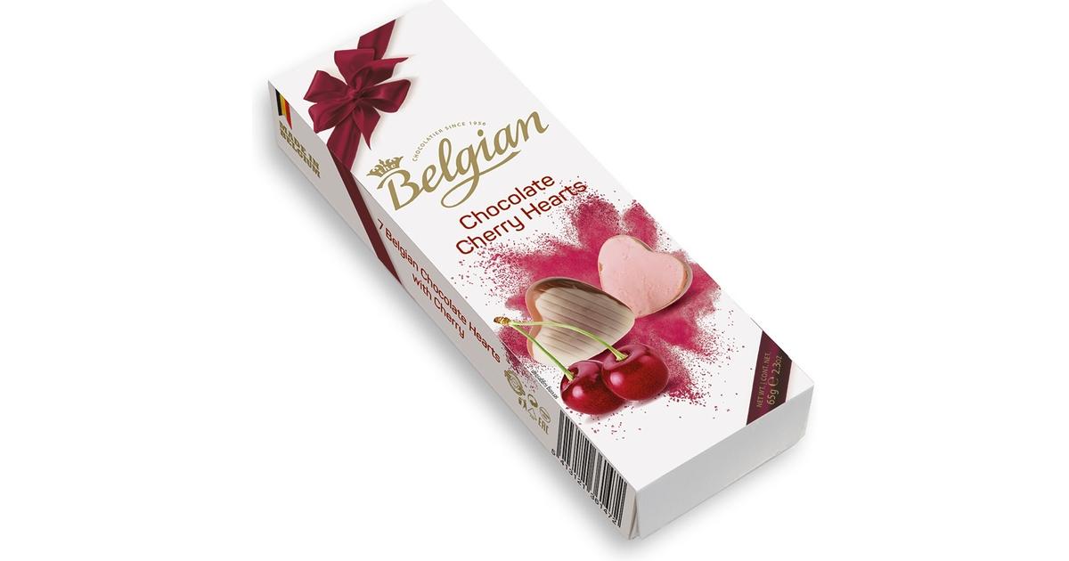 The Belgian Cherry Hearts 65g kirsikkatäytteisiä suklaakonvehteja |  S-kaupat ruoan verkkokauppa