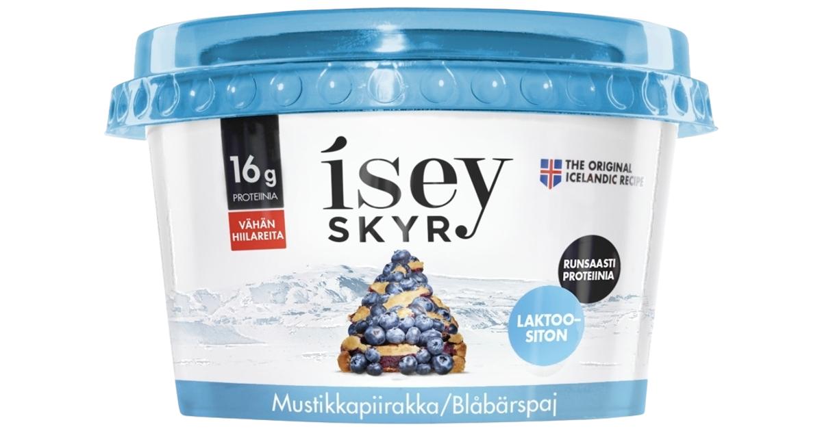 Isey Skyr Mustikkapiirakka laktoositon maitovalmiste 170g | S-kaupat ruoan  verkkokauppa