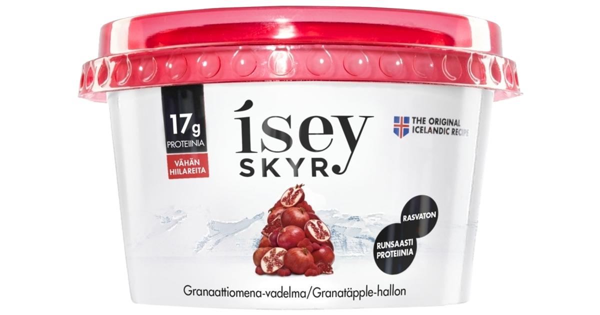 Isey Skyr Granaattiomena-vadelma maitovalmiste 0% 170g | S-kaupat ruoan  verkkokauppa