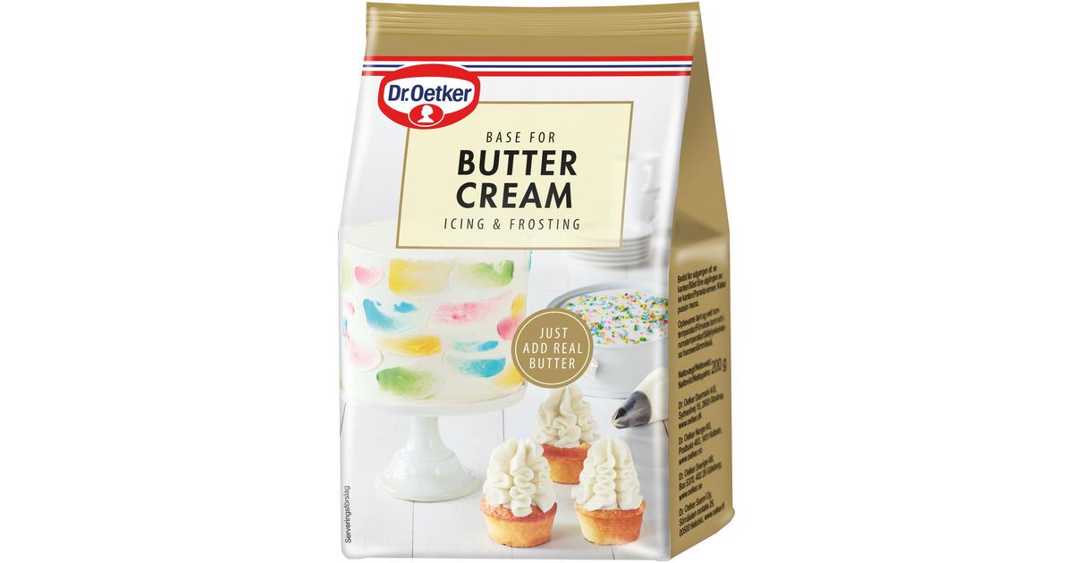 Dr. Oetker Base for BUTTER CREAM icing & frosting -kuorrutejauheseos 230g |  S-kaupat ruoan verkkokauppa