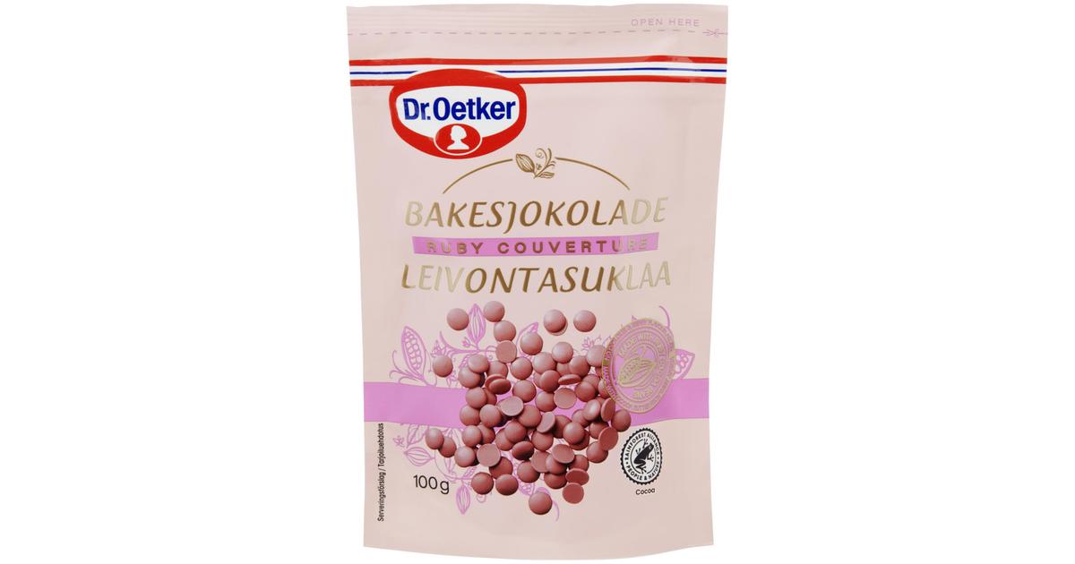 Dr. Oetker Ruby-suklaanappi leivontaan 100g | S-kaupat ruoan verkkokauppa