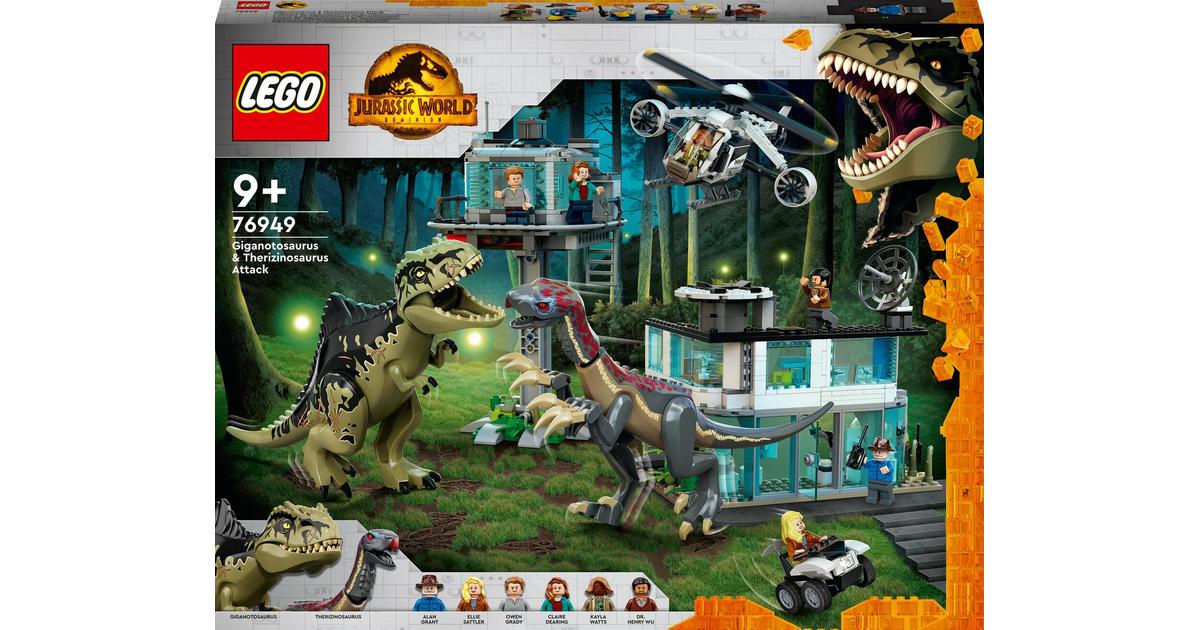 LEGO® Jurassic World™ Giganotosauruksen ja Therizinosauruksen hyökkäys  76949 | S-kaupat ruoan verkkokauppa