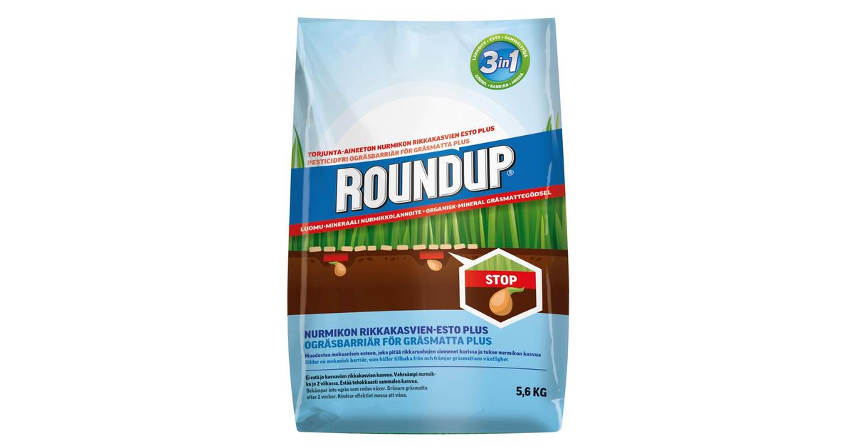 Roundup Nurmikon rikkakasvi-esto plus 5,6kg | S-kaupat ruoan verkkokauppa