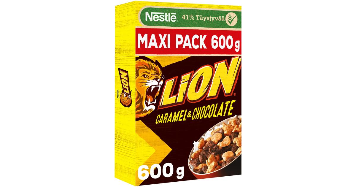 Nestlé Lion 600g suklaan ja toffeen makuisia vehnä-riisimuroja | S-kaupat  ruoan verkkokauppa