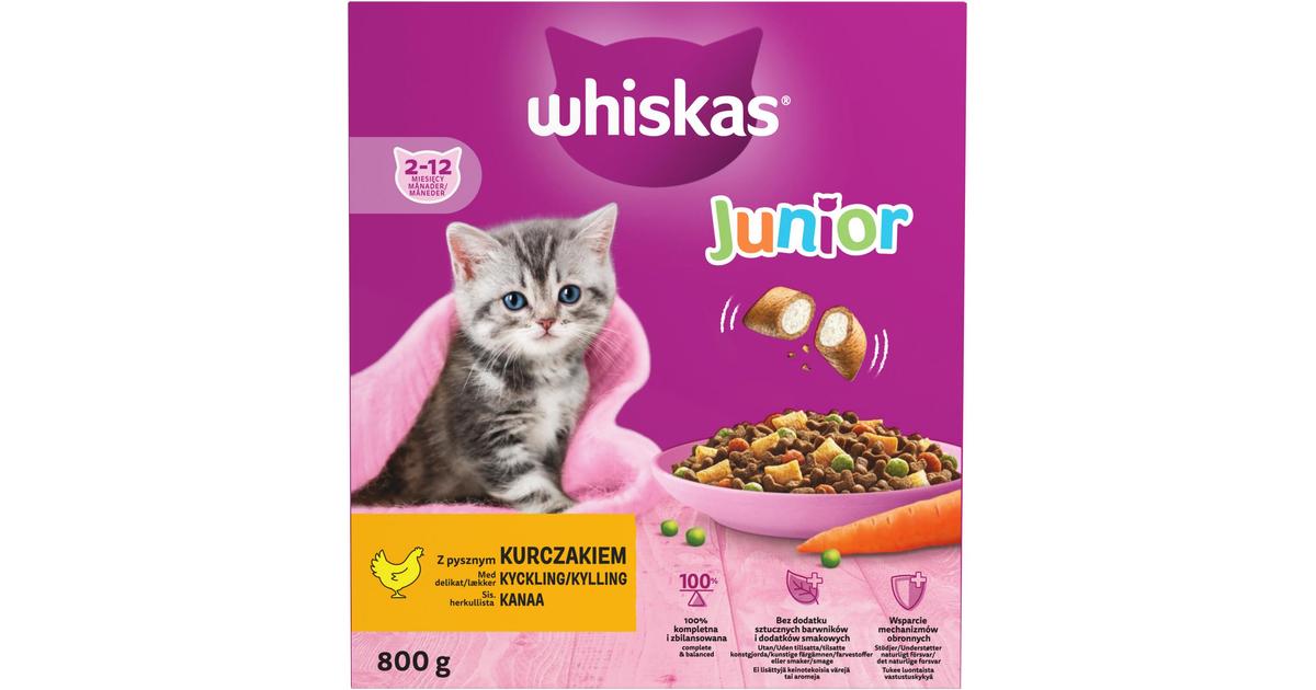 Whiskas Junior sis. Kanaa (800 g) Skaupat ruoan verkkokauppa