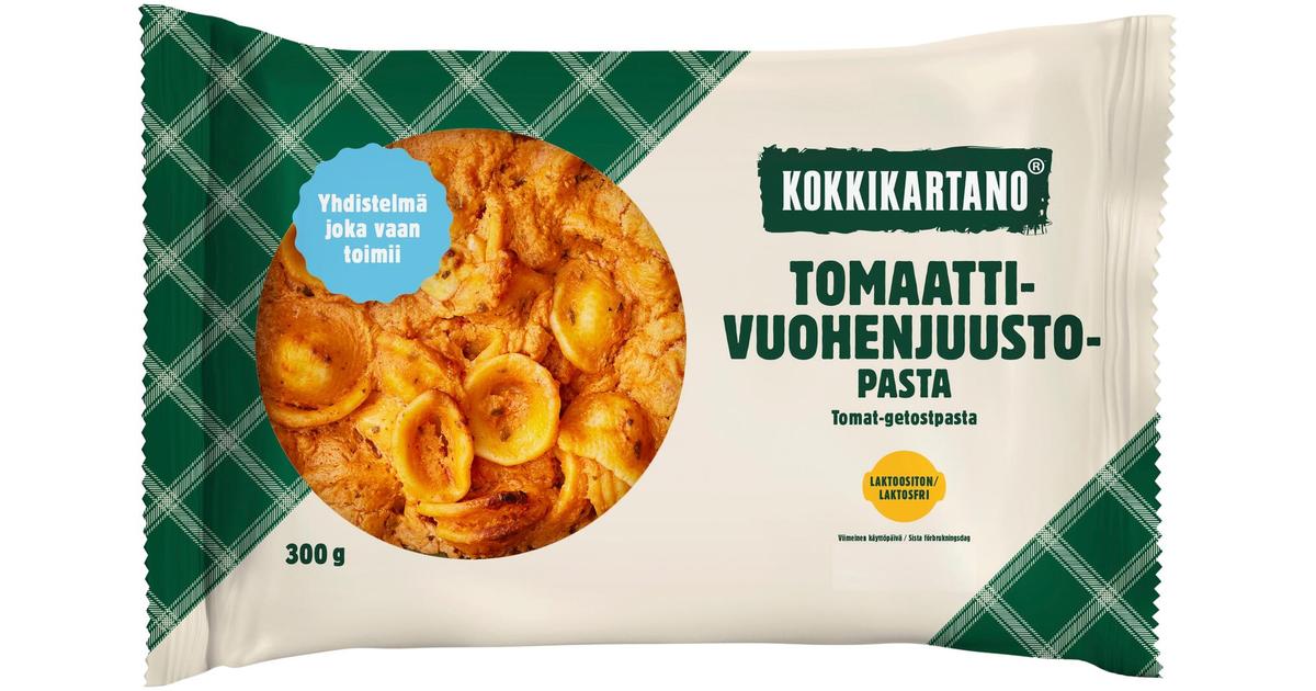 Kokkikartano Tomaatti-vuohenjuustopasta 300g | S-kaupat ruoan verkkokauppa