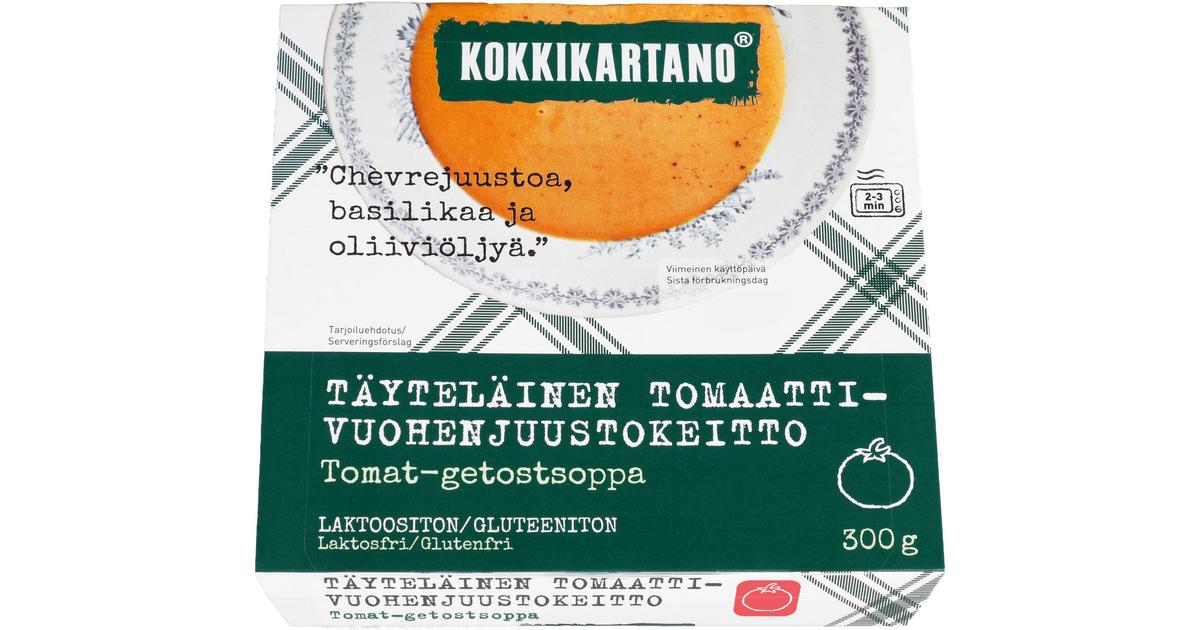 Kokkikartano Täyteläinen tomaatti-vuohenjuustokeitto 300g | S-kaupat ruoan  verkkokauppa