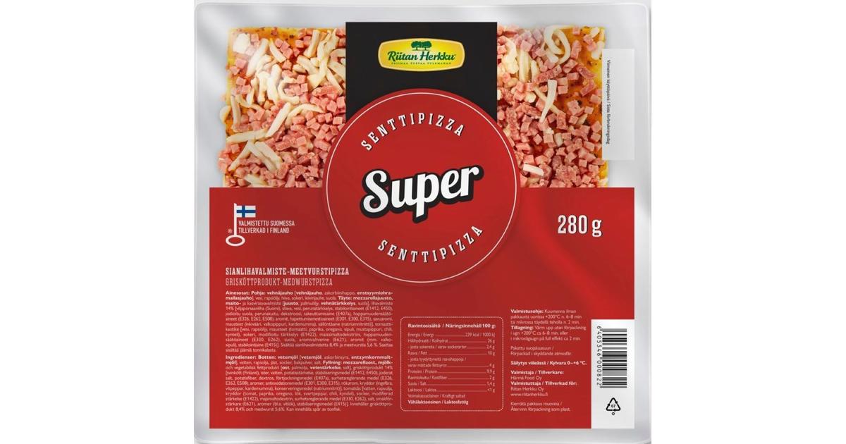 Riitan Herkku Senttipizza Super 280g | S-kaupat ruoan verkkokauppa