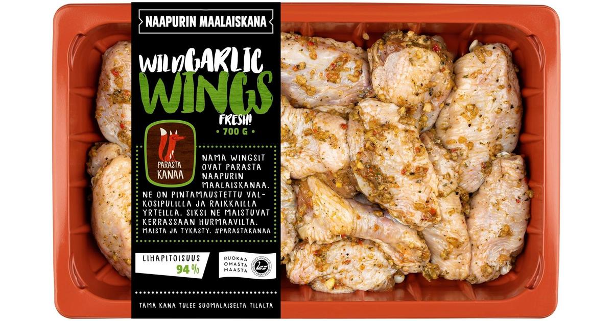 Naapurin Maalaiskanan wings, wild garlic 700g | S-kaupat ruoan verkkokauppa