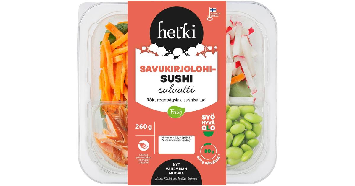Fresh LounasHetki Savukirjolohi-sushisalaatti 260 g | S-kaupat ruoan  verkkokauppa