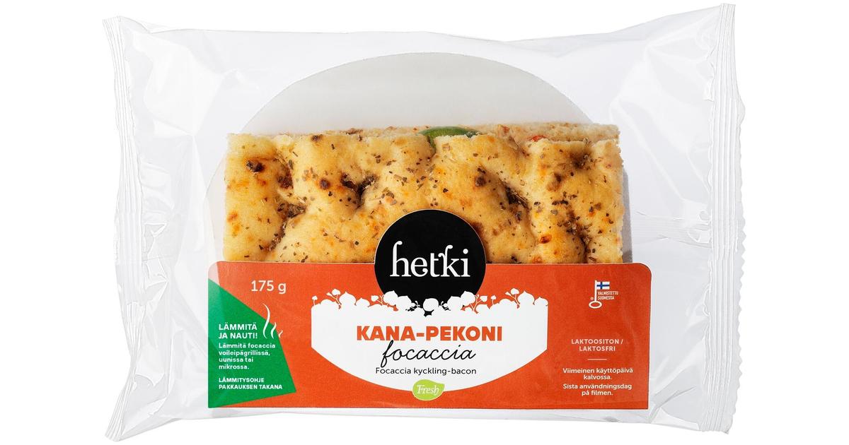 Fresh Hetki Focaccia kana-pekoni 175 g | S-kaupat ruoan verkkokauppa