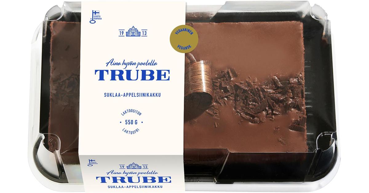 Trube Suklaa-appelsiinikakku 550g täytekakku suklaa- ja  appelsiinitäytteellä | S-kaupat ruoan verkkokauppa