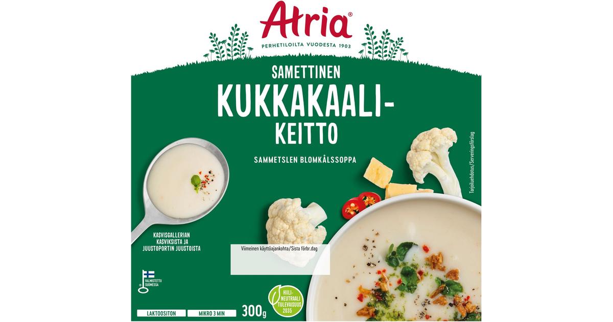 Atria Samettinen Kukkakaalikeitto 300g | S-kaupat ruoan verkkokauppa