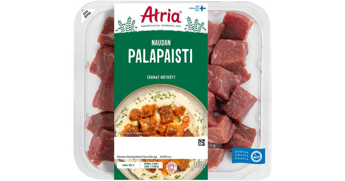 Atria Naudan Palapaisti 400g | S-kaupat ruoan verkkokauppa