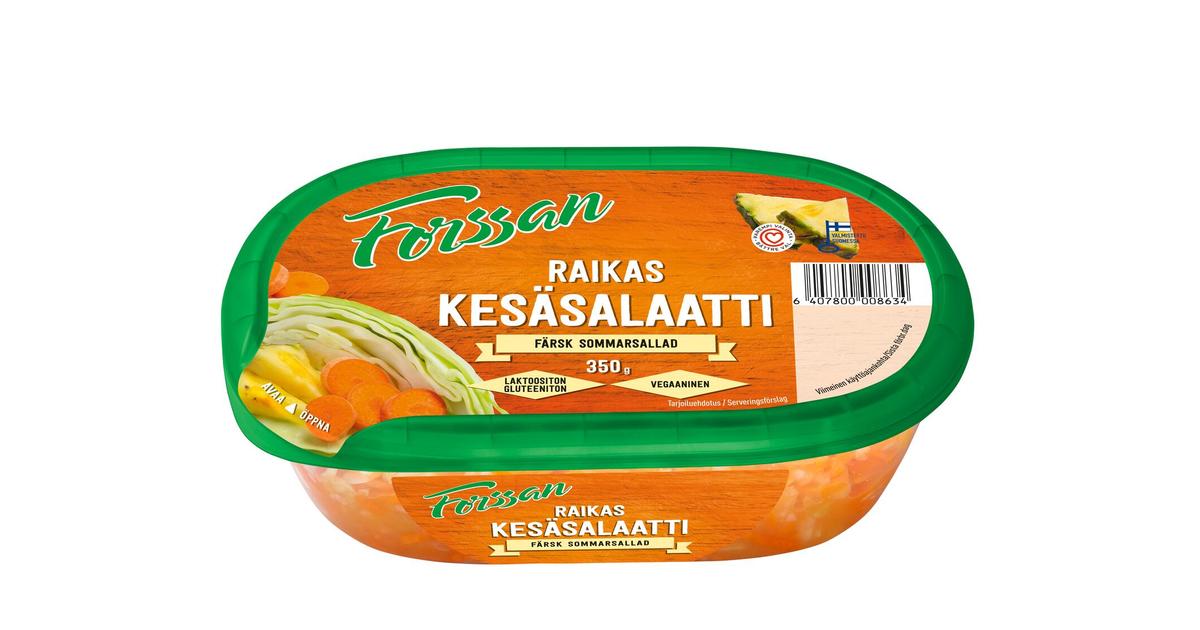 Forssan Raikas Kesäsalaatti 350g | S-kaupat ruoan verkkokauppa