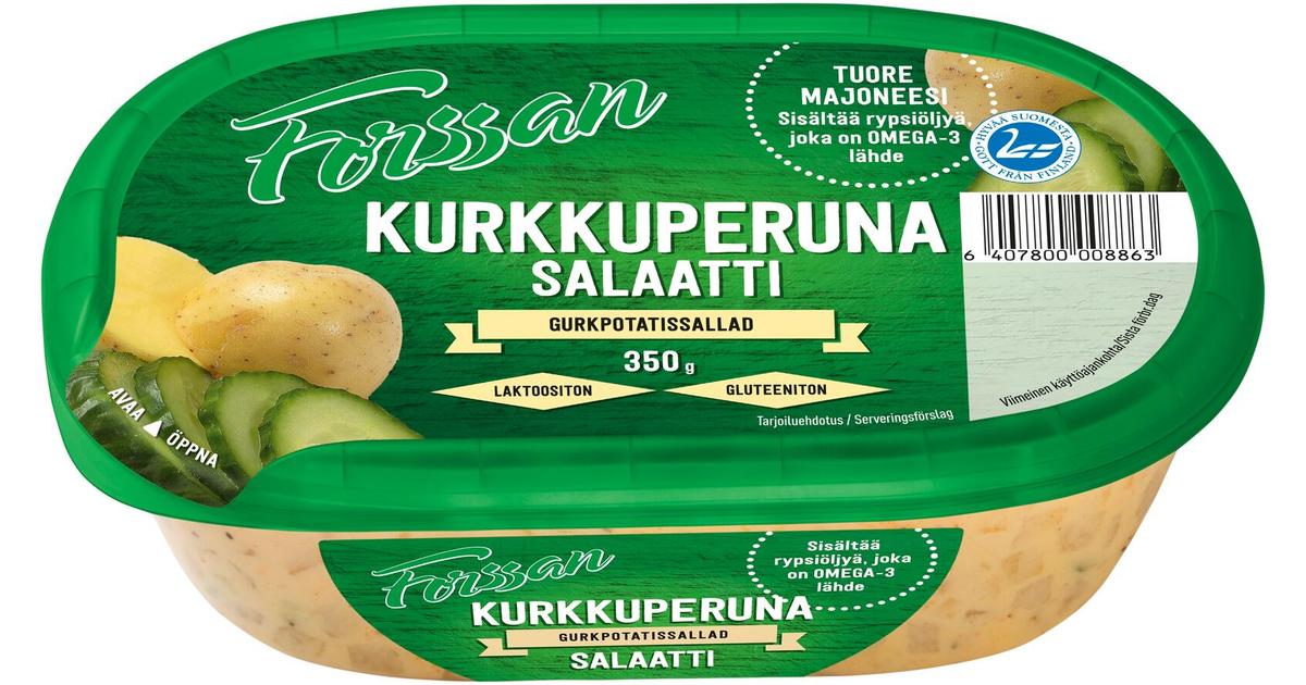 Forssan Kurkkuperunasalaatti 350g | S-kaupat ruoan verkkokauppa