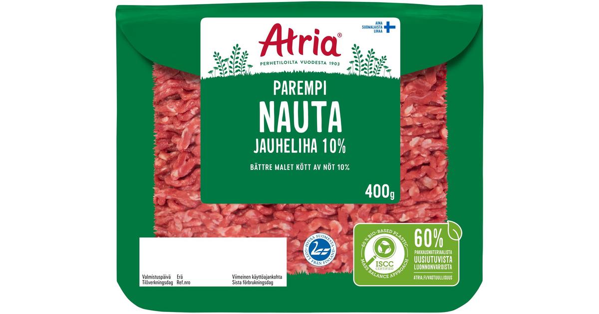 Atria Parempi Nauta Jauheliha 10% 400g | S-kaupat ruoan verkkokauppa