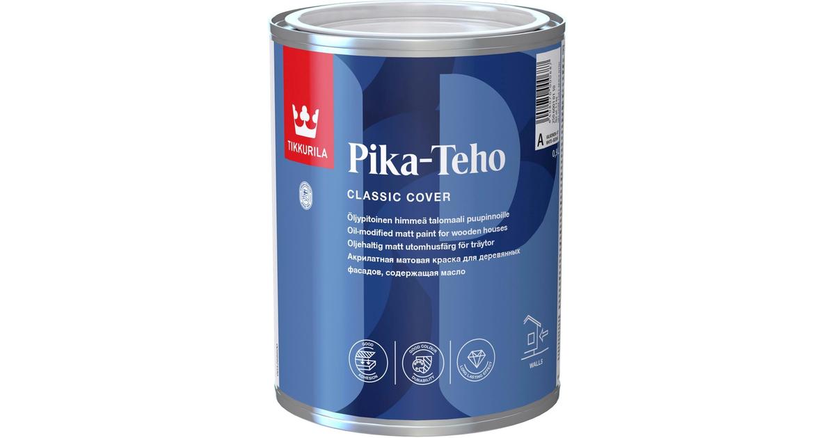 Tikkurila Pika-Teho talomaali 0,9l A valkoinen sävytettävissä himmeä |  S-kaupat ruoan verkkokauppa