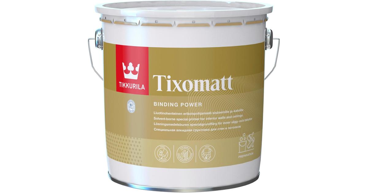 Tikkurila Tixomatt sisäkattomaali 3l valkoinen sävytettävissä täyshimmeä |  S-kaupat ruoan verkkokauppa