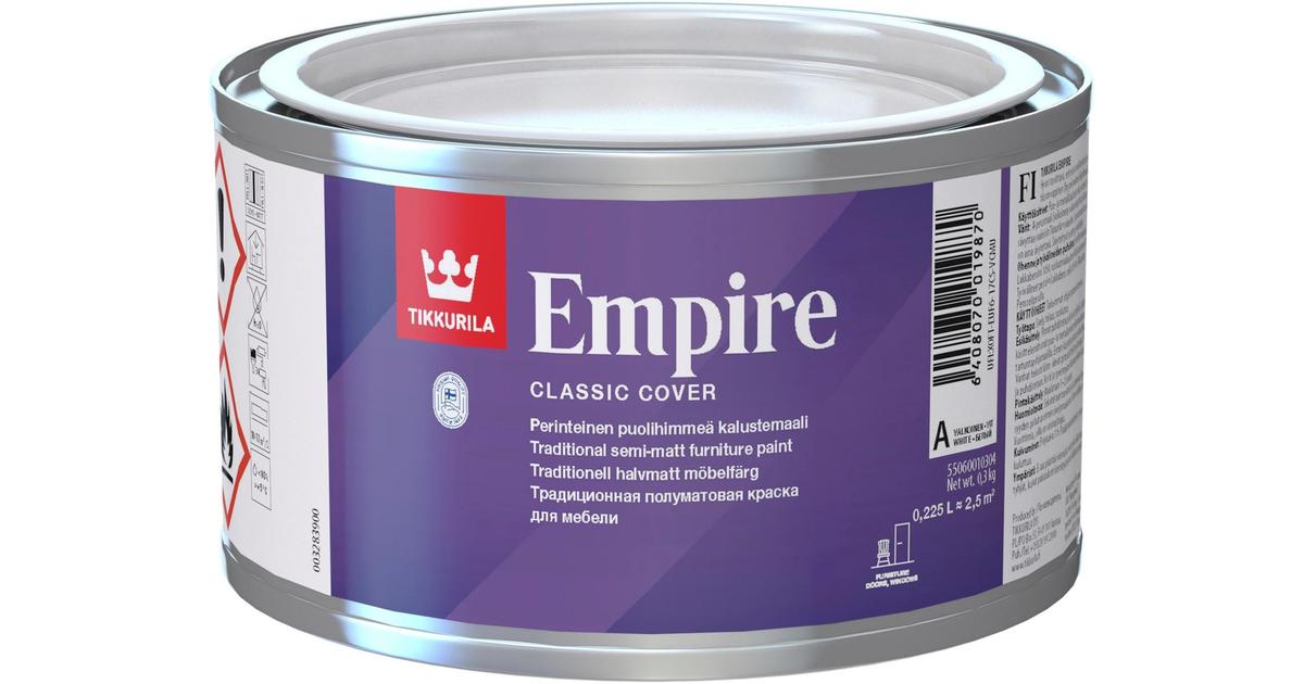 Tikkurila Empire kalustemaali 0,225l A valkoinen sävytettävissä puolihimmeä  | S-kaupat ruoan verkkokauppa