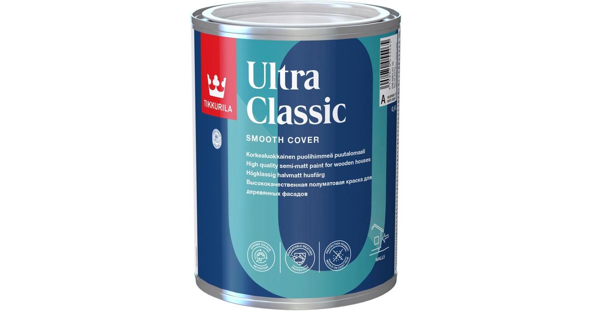 Tikkurila Ultra classic polyakrylaattimaali 0,9l A valkoinen sävytettävissä  puolihimmeä | S-kaupat ruoan verkkokauppa