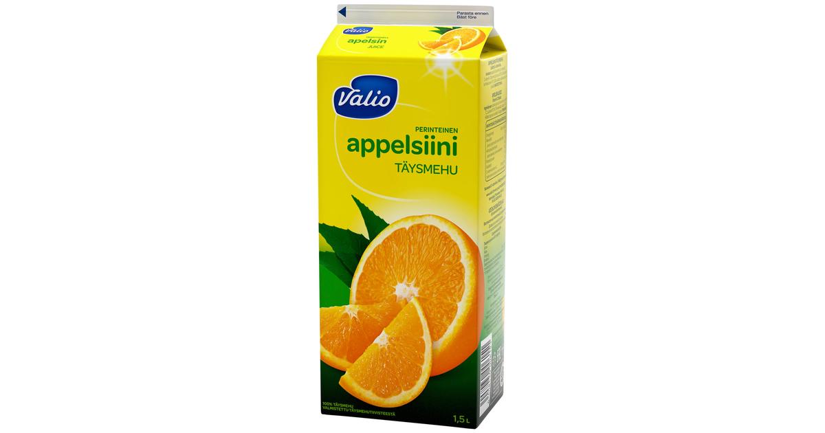 Valio appelsiinitäysmehu 1,5 l perinteinen | S-kaupat ruoan verkkokauppa
