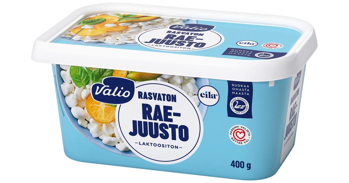 Valio raejuusto 400 g rasvaton laktoositon | S-kaupat ruoan verkkokauppa