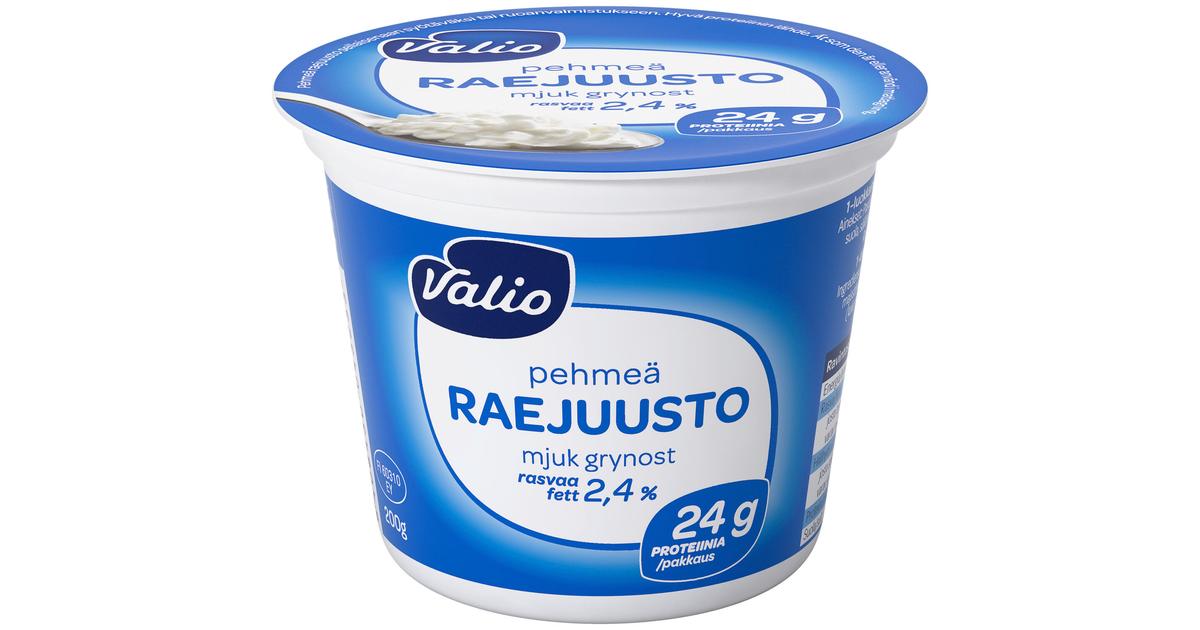 Valio pehmeä raejuusto 200 g | S-kaupat ruoan verkkokauppa