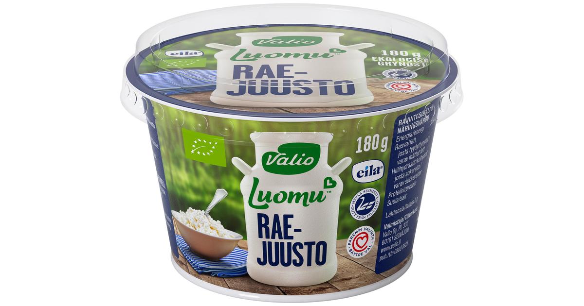 Valio Luomu™ raejuusto 180 g laktoositon | S-kaupat ruoan verkkokauppa