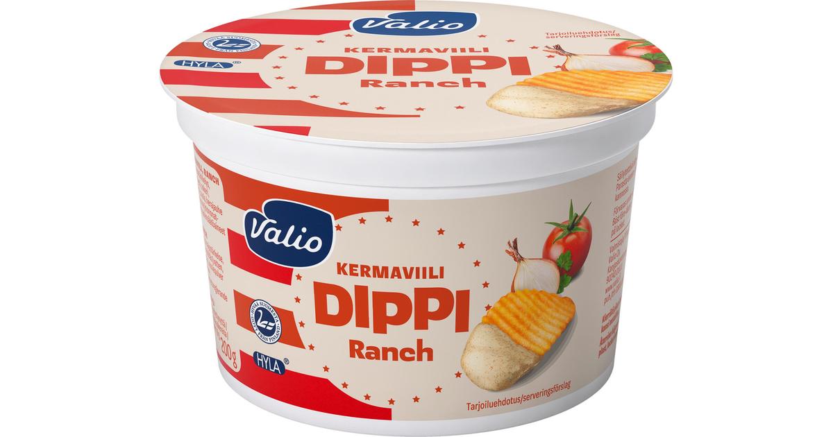 Valio kermaviilidippi Ranch 200 g HYLA® | S-kaupat ruoan verkkokauppa