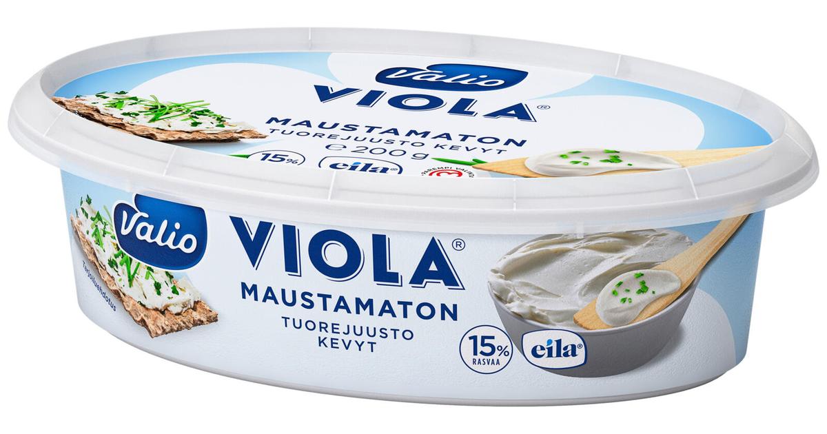 Valio Viola® kevyt e200 g maustamaton tuorejuusto laktoositon | S-kaupat  ruoan verkkokauppa