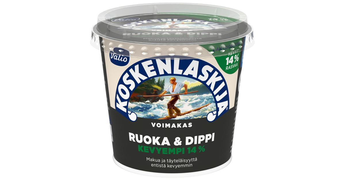 Valio Koskenlaskija® Ruoka & Dippi e250 g voimakas 14 % laktoositon |  S-kaupat ruoan verkkokauppa