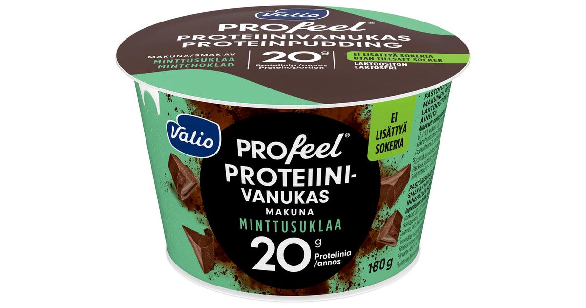 Valio PROfeel® proteiinivanukas 180 g minttusuklaa laktoositon | S-kaupat  ruoan verkkokauppa