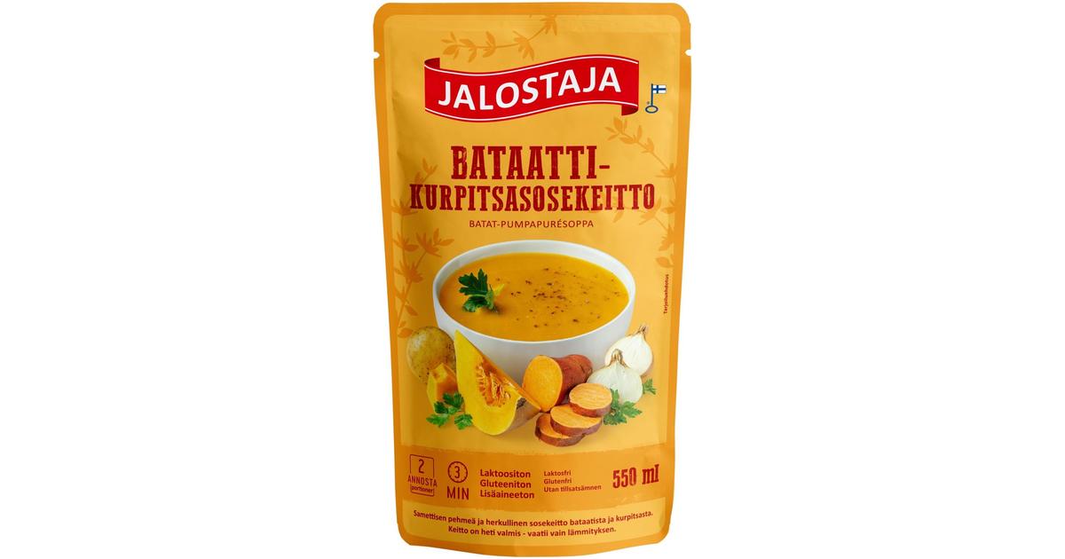 Jalostaja Bataatti-kurpitsasosekeitto 550ml | S-kaupat ruoan verkkokauppa
