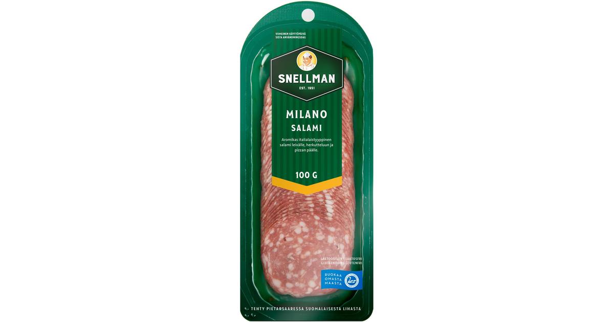 Snellman Milano salami 100g Skaupat ruoan verkkokauppa