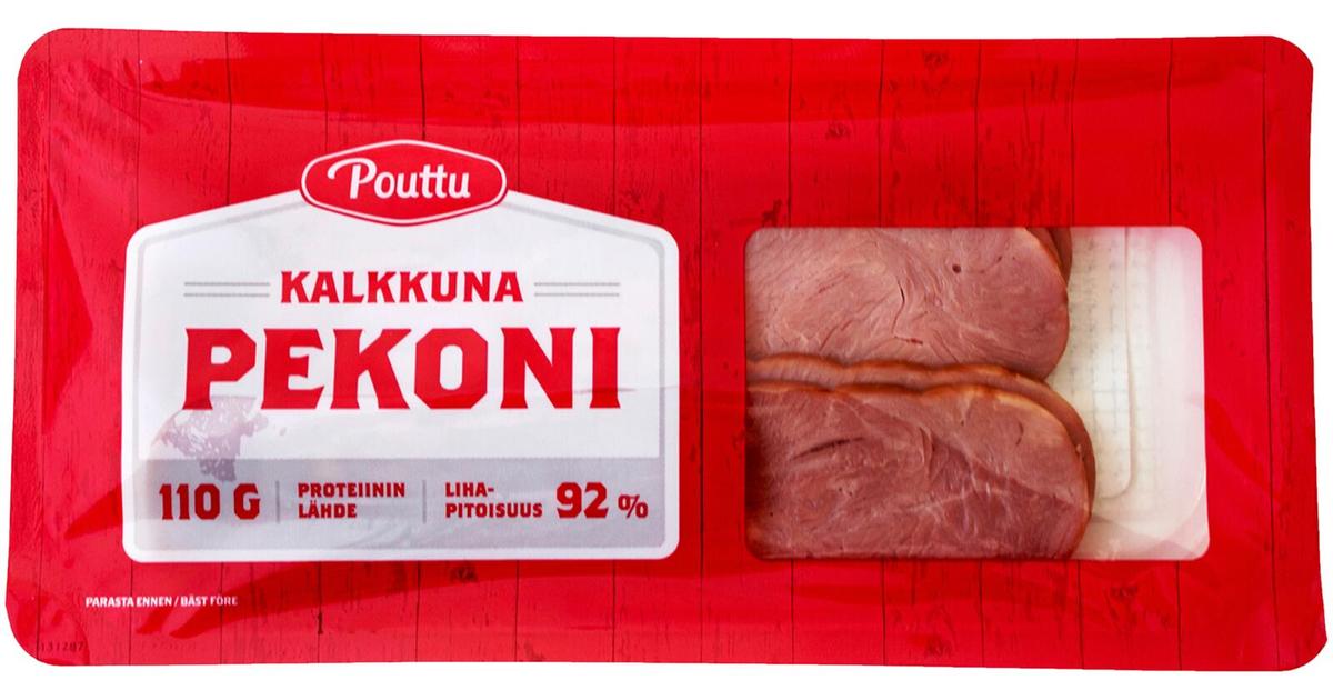 Pouttu Kalkkuna Pekoni 110g | S-kaupat ruoan verkkokauppa