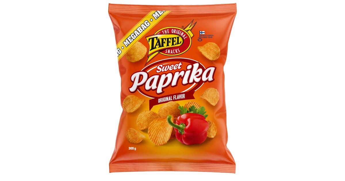 Taffel makea paprika maustettu perunalastu 305g | Eprisma - prisma