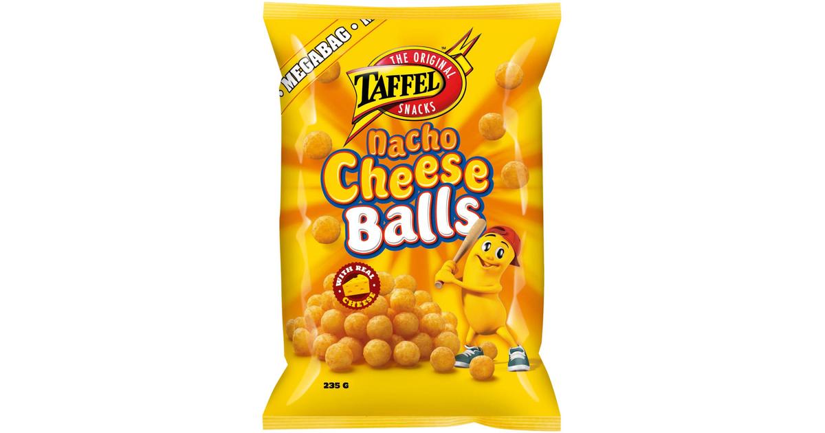 Taffel Nacho Cheese Balls maustettu juustosnacks 235g | S-kaupat ruoan  verkkokauppa