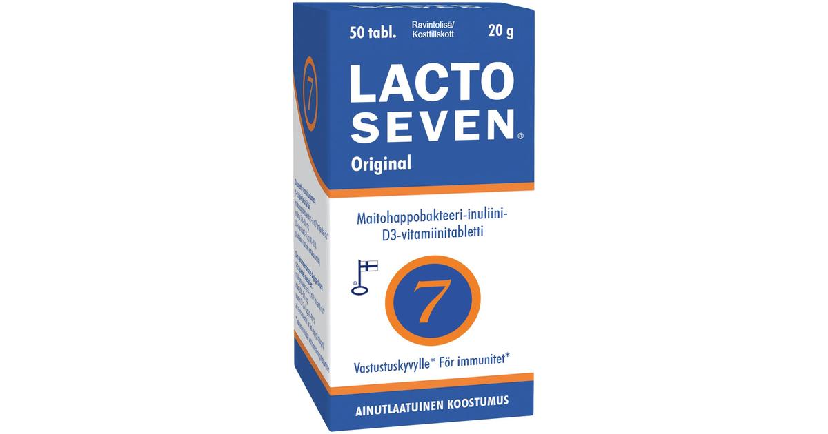 Lacto Seven 50 kpl maitohappobakteeri-inuliinivalmiste 20 g | S-kaupat  ruoan verkkokauppa