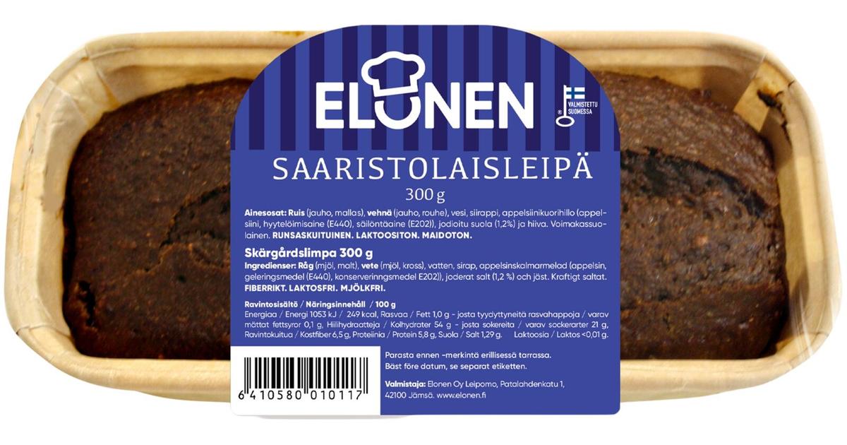 Elonen Saaristolaisleipä 300g | S-kaupat ruoan verkkokauppa